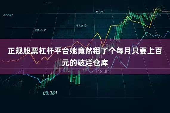 正规股票杠杆平台她竟然租了个每月只要上百元的破烂仓库